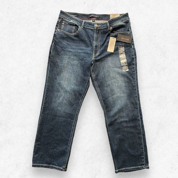 Tommy Hilfiger Women's Size 16 Medium Wash‎ Blue Tribeca Straight Ankle Jeans - Picture 1 of 10